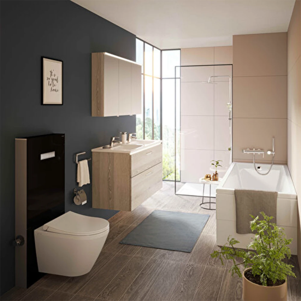 Vitra Vitrus 3/6 L Asma Klozetler İçin Siyah Duvar Önü Cam Rezervuar 770-5771-01 Hemen Al
