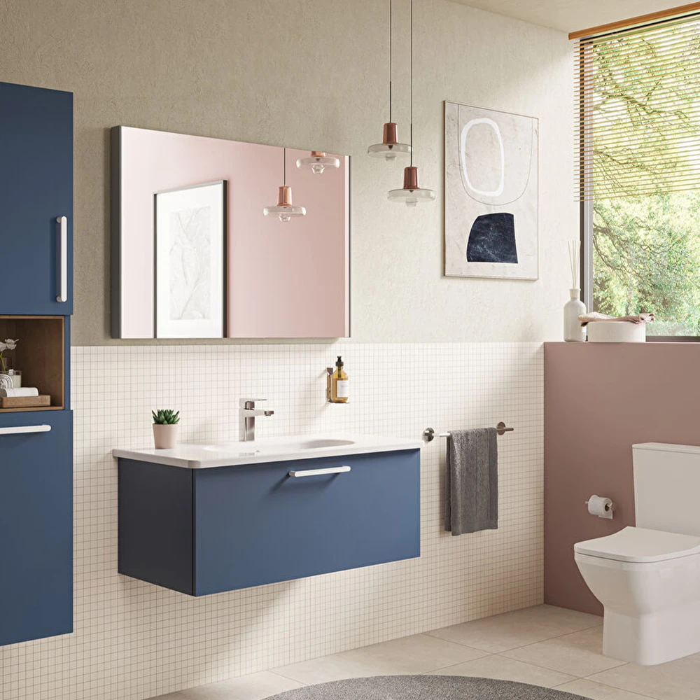 Vitra Zentrum 100x46 Cm Etajerli Lavabo 7794B003-0001 Hemen Al