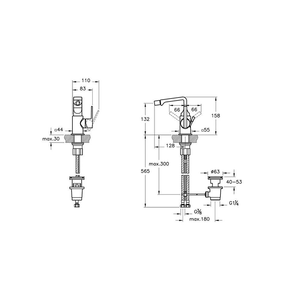 Vitra Suit Sifon Kumandalı Bide Bataryası A42770 2
