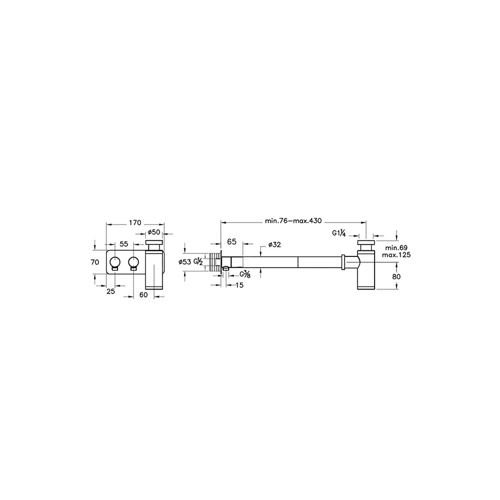 Vitra Asimetrik Rozetli Fırçalanmış Nikel Lavabo Sifon Seti A4515634 2