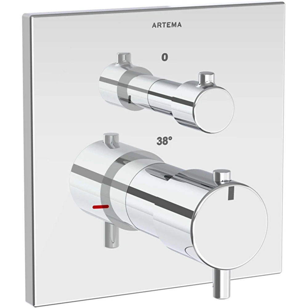 Artema AquaHeat Square Ankastre Termostatik Duş Bataryası - A43358