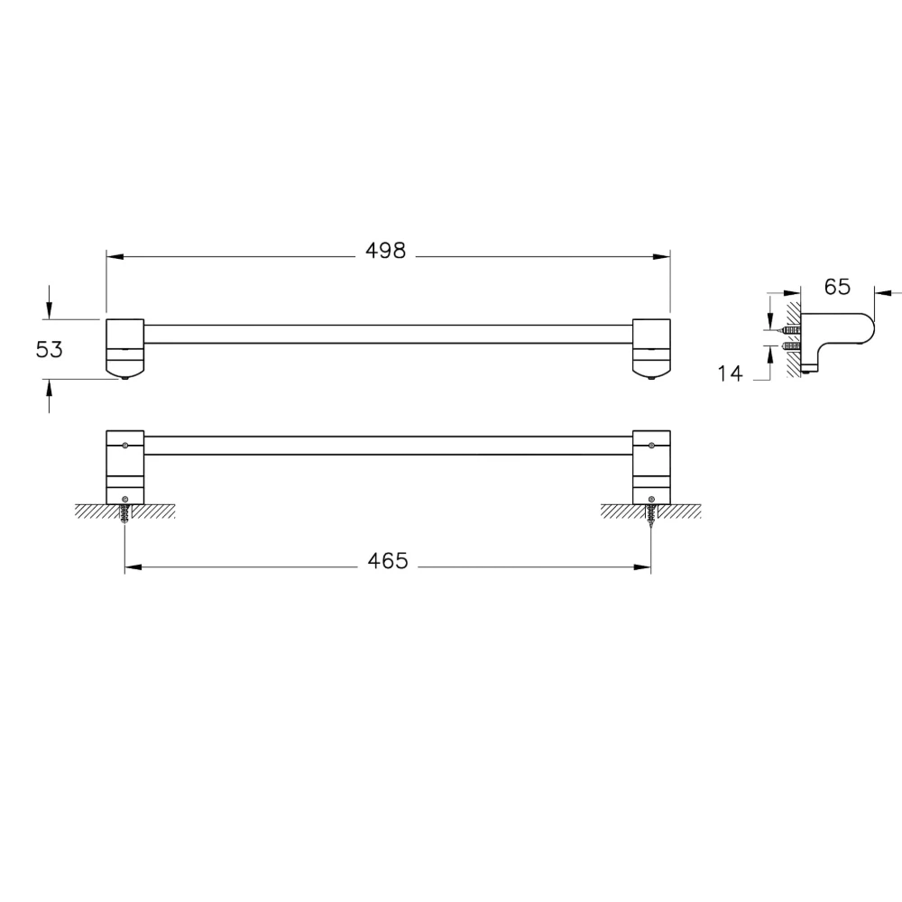 Artema Base 700 Uzun Havluluk Krom A44070 2