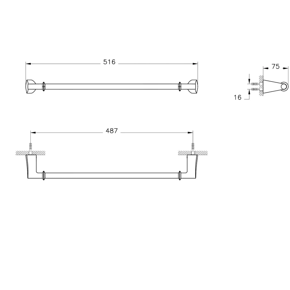 Artema Base 800 Uzun Havluluk Krom A44083 2
