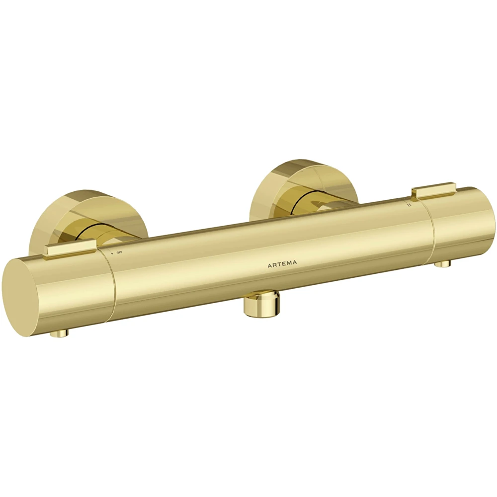 Artema Base Round Soft Altın Termostatik Duş Bataryası - A4729974