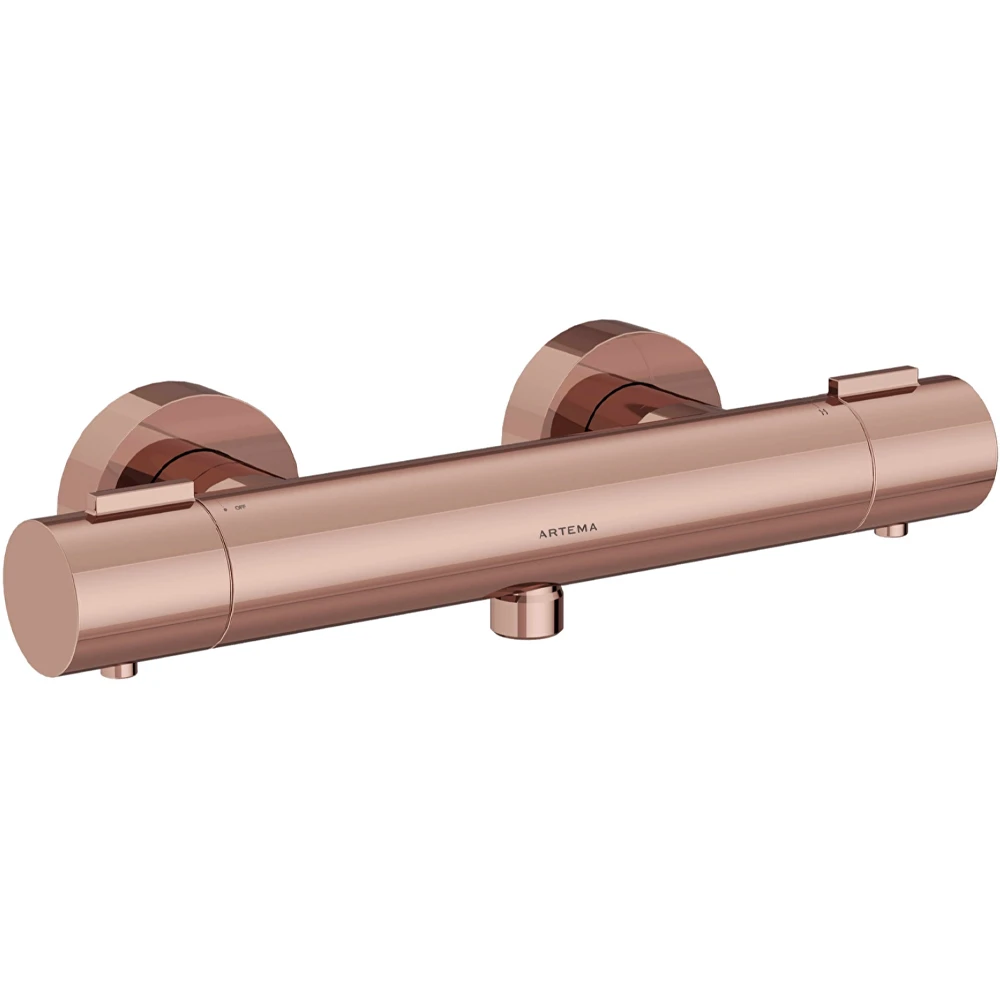 Artema Base Round Soft Bakır Termostatik Duş Bataryası - A4729929