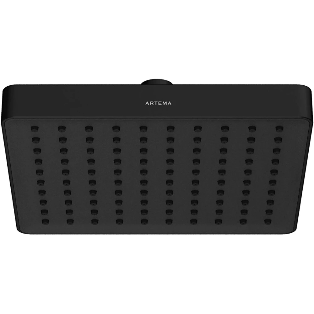 Artema Base Square 20 Cm 1 Fonksiyonlu Mat Siyah Duş Başlığı - A4590536