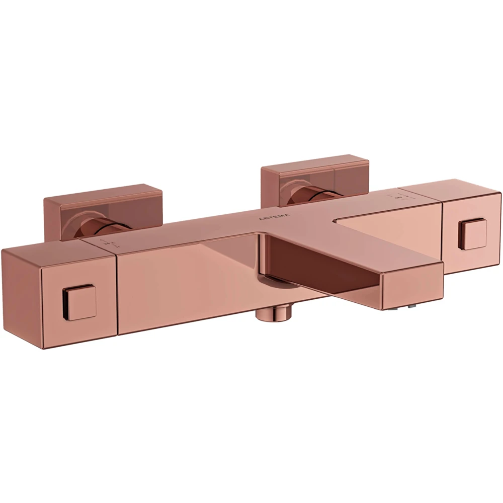 Artema Base Square Soft Bakır Termostatik Banyo Bataryası - A4730229