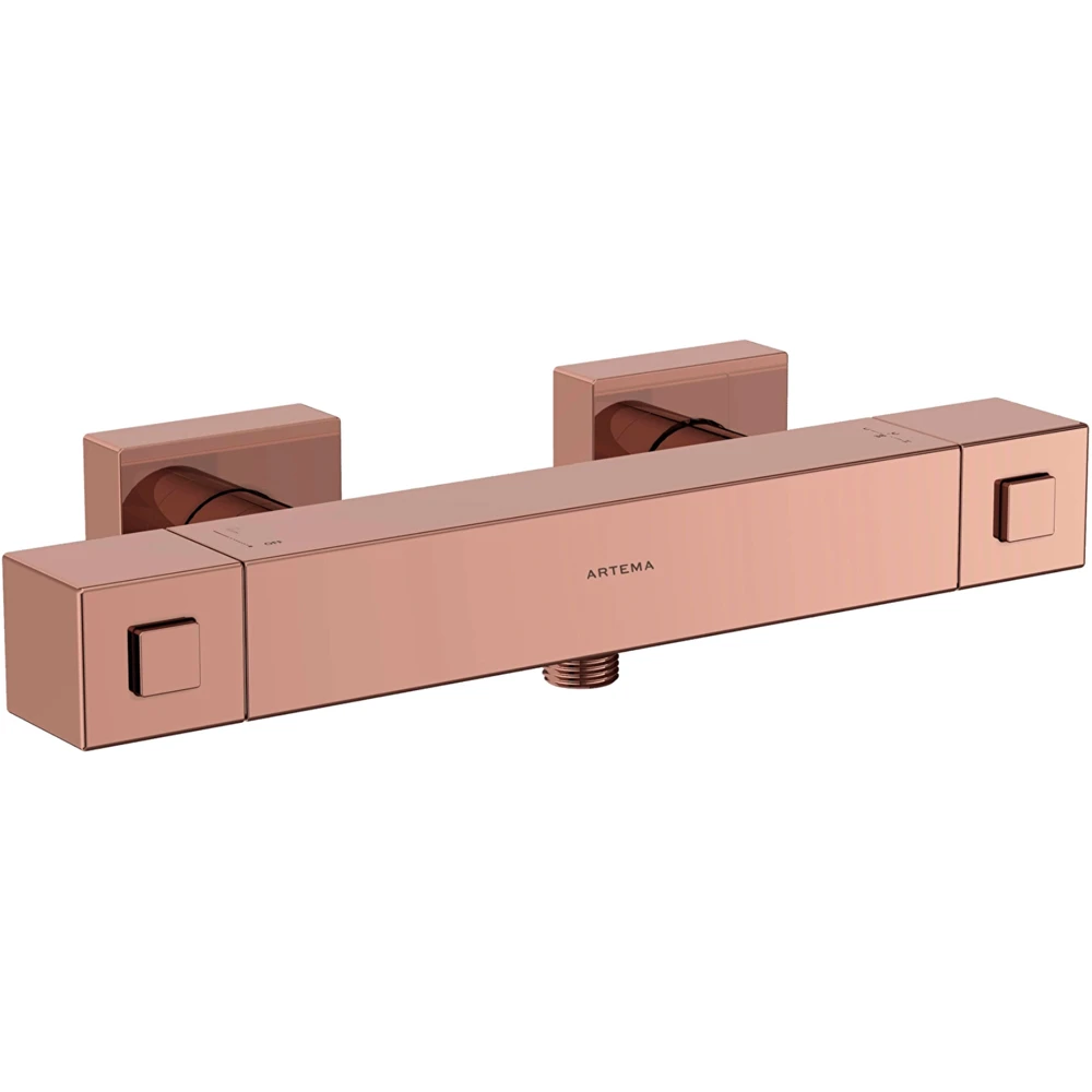 Artema Base Square Soft Bakır Termostatik Duş Bataryası - A4730129
