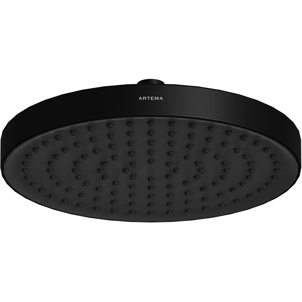 Artema Core Round 25 Cm 1 Fonksiyonlu Mat Siyah Duş Başlığı - A4591236