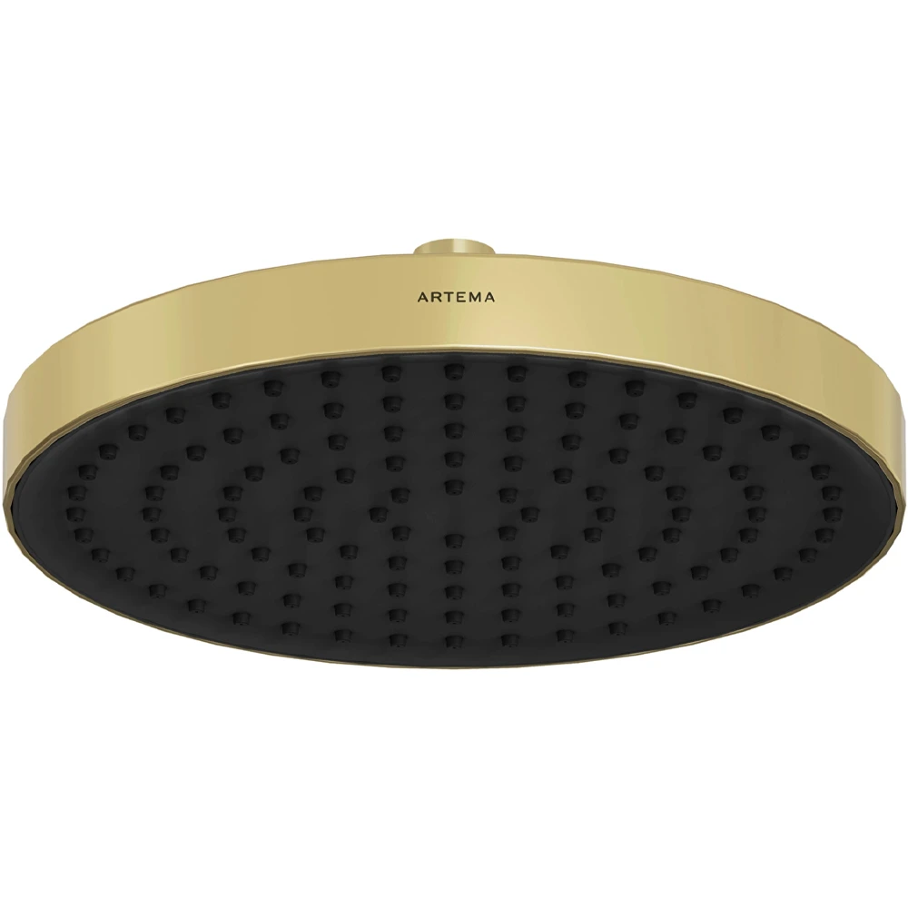 Artema Core Round 25 Cm 1 Fonksiyonlu Soft Altın Duş Başlığı - A4591274