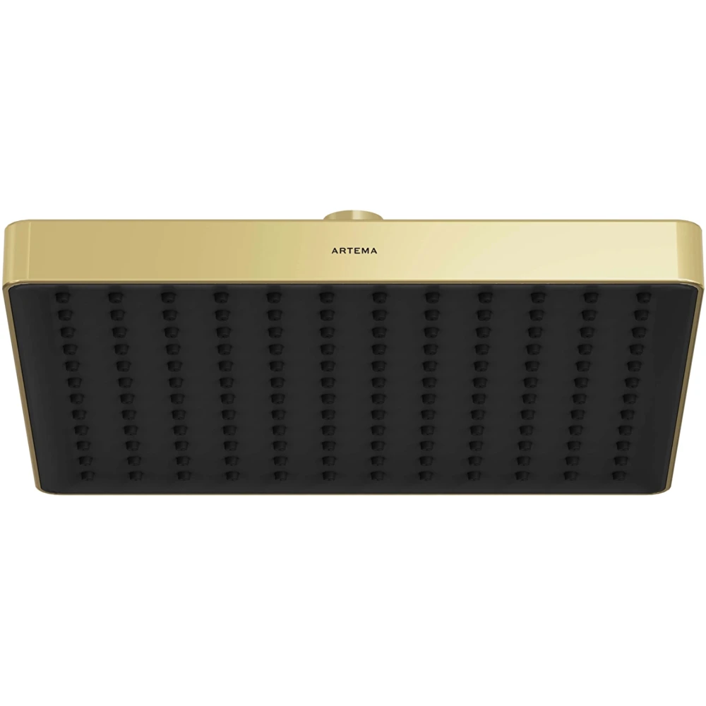 Artema Core Square 25 Cm 1 Fonksiyonlu Soft Altın Duş Başlığı - A4591374