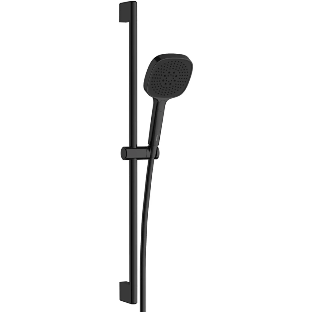 Artema Core Square 3 Fonksiyonlu Parlak Siyah Sürgülü El Duşu Takımı - A4591739