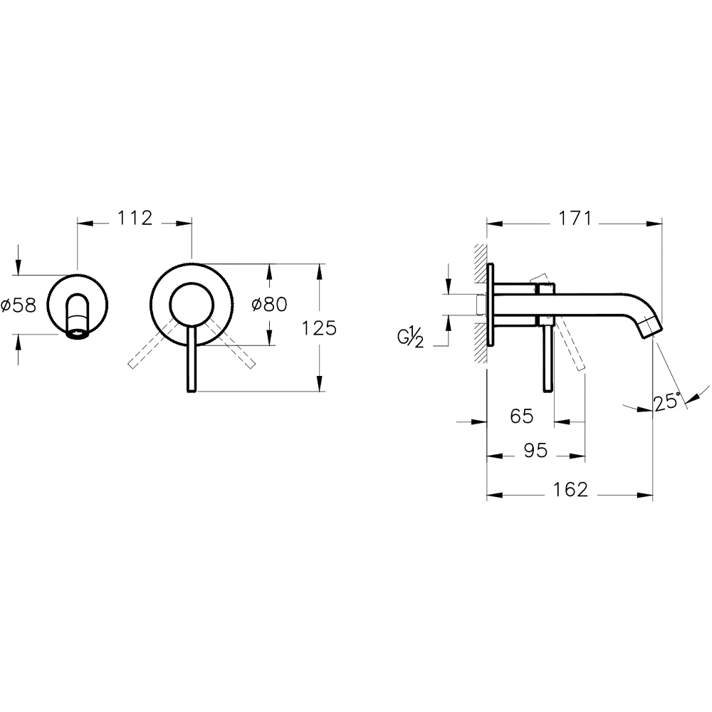Artema Minimax Round Fırçalı Bakır Ankastre Lavabo Bataryası - A4353724 2