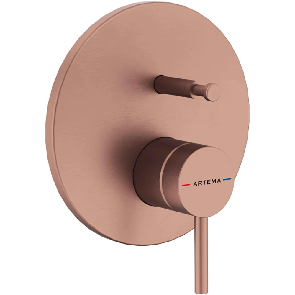 Artema Minimax Round Fırçalı Bakır Ankastre Banyo Bataryası - A4362024