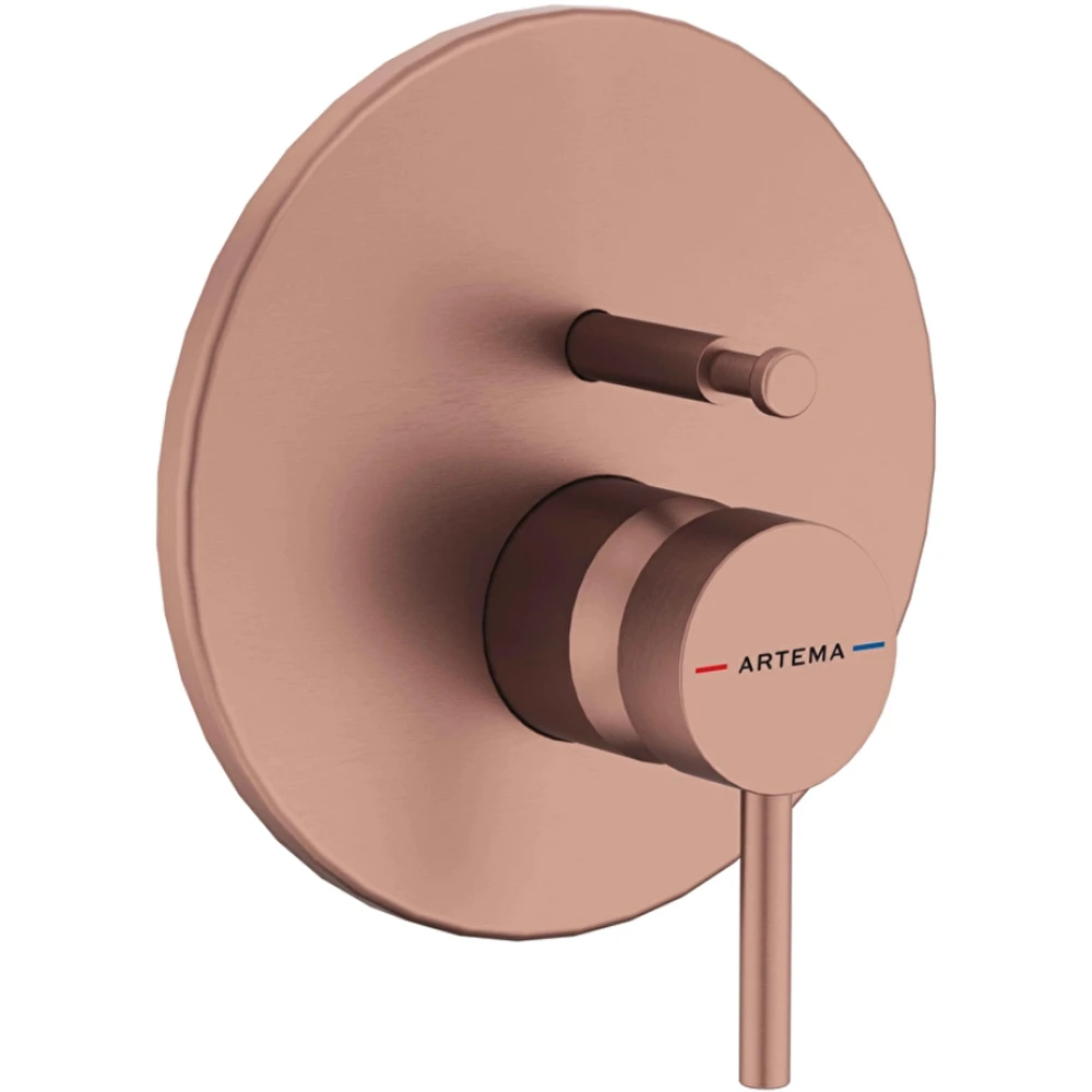 Artema Minimax Round Fırçalı Bakır Ankastre Banyo Bataryası - A4370824