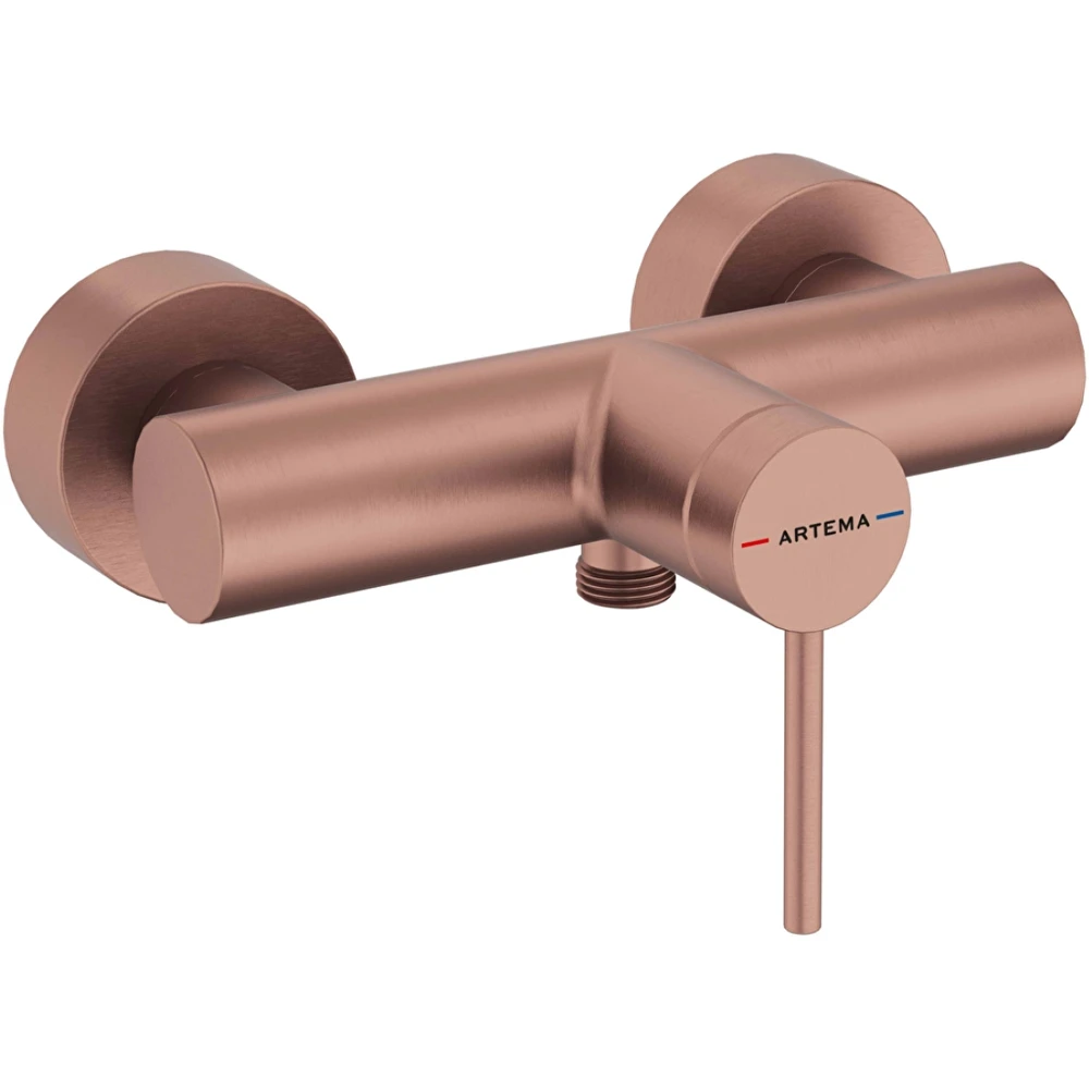 Artema Minimax Round Fırçalı Bakır Duş Bataryası - A4352924