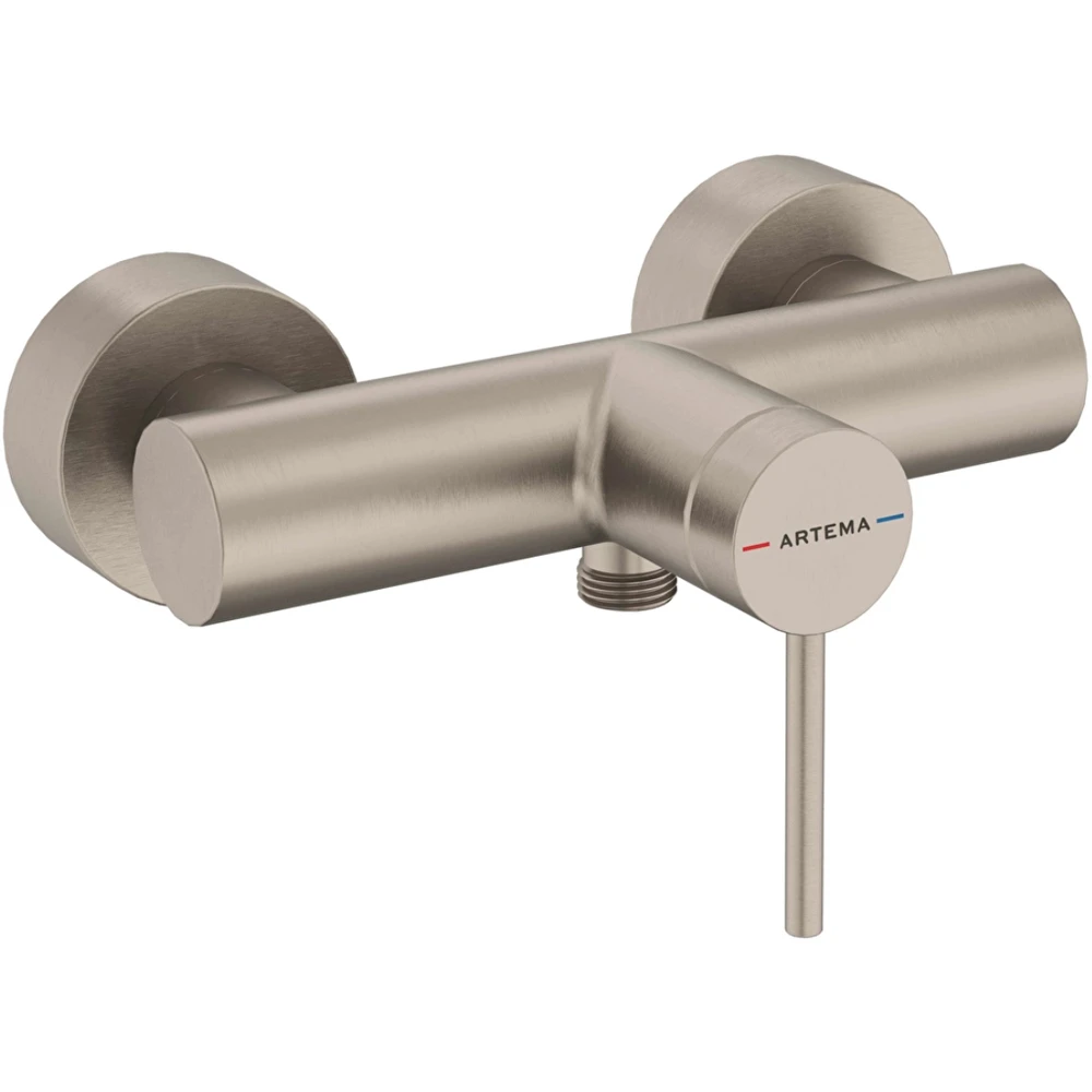 Artema Minimax Round Fırçalı Nikel Duş Bataryası - A4352934