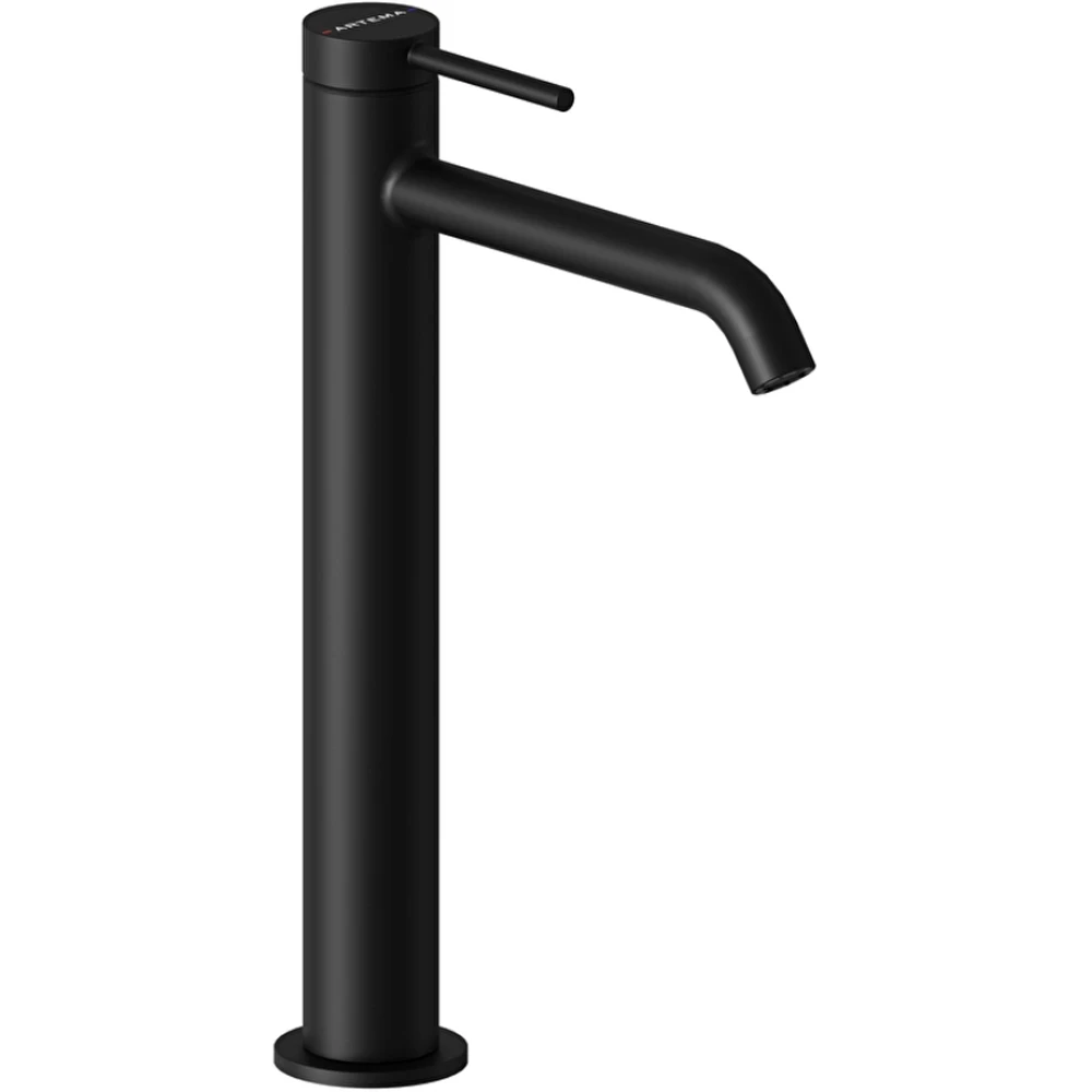 Artema Minimax Round Mat Siyah Yüksek Lavabo Bataryası - A4353436