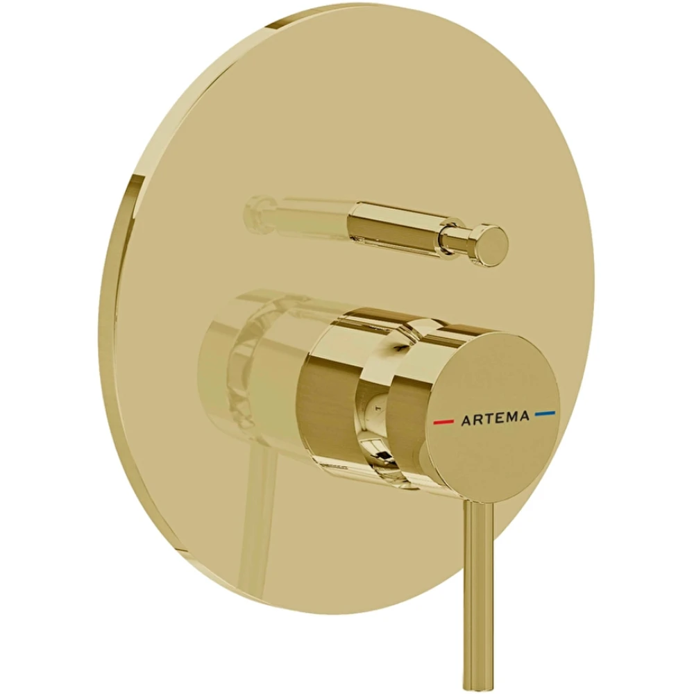 Artema Minimax Round Soft Altın Ankastre Banyo Bataryası - A4370874