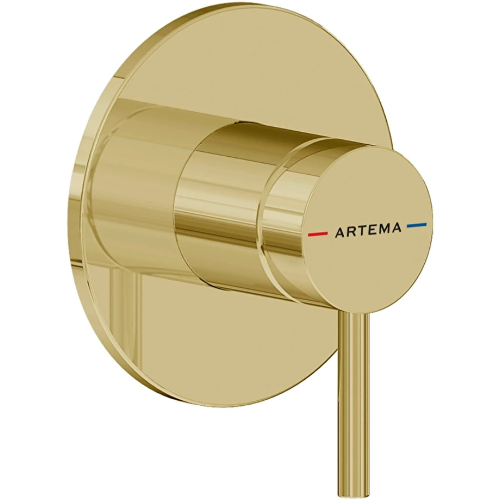 Artema Minimax Round Soft Altın Ankastre Duş Bataryası - A4371074
