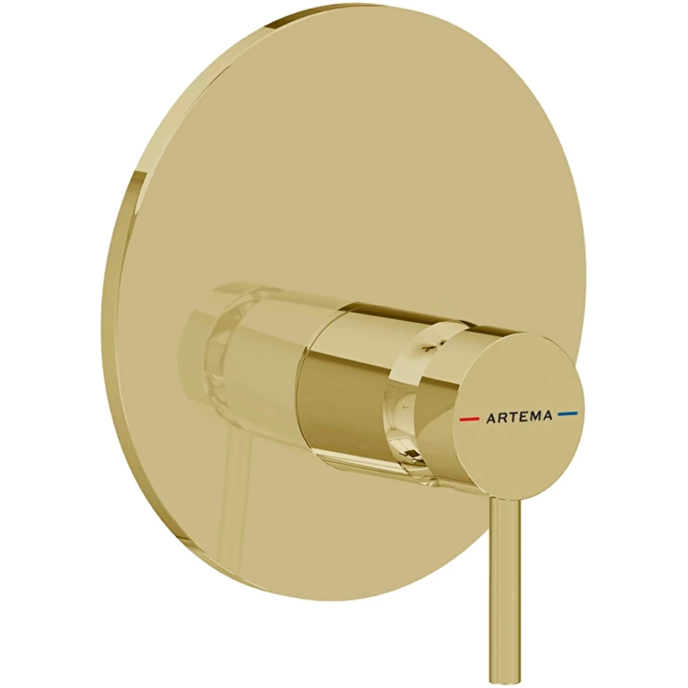 Artema Minimax Round Soft Altın Ankastre Duş Bataryası - A4371174