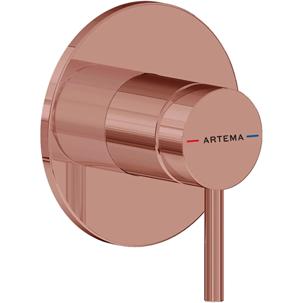 Artema Minimax Round Soft Bakır Ankastre Duş Bataryası - A4371029
