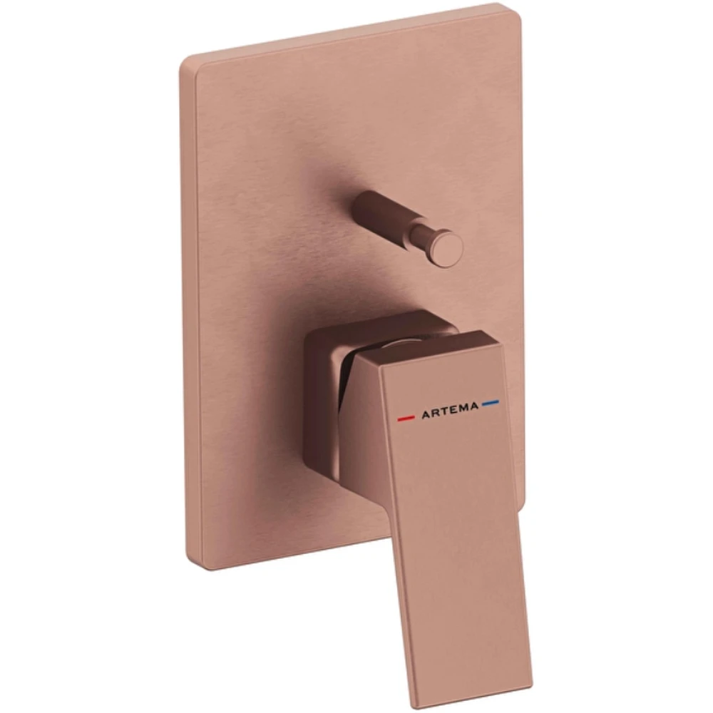 Artema Minimax Square Fırçalı Bakır Ankastre Banyo Bataryası - A4373224