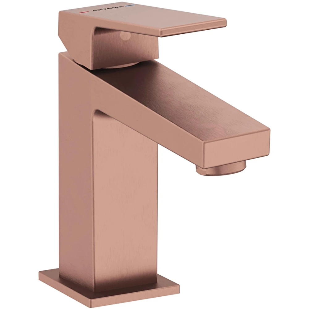 Artema Minimax Square Fırçalı Bakır Lavabo Bataryası - A4372024