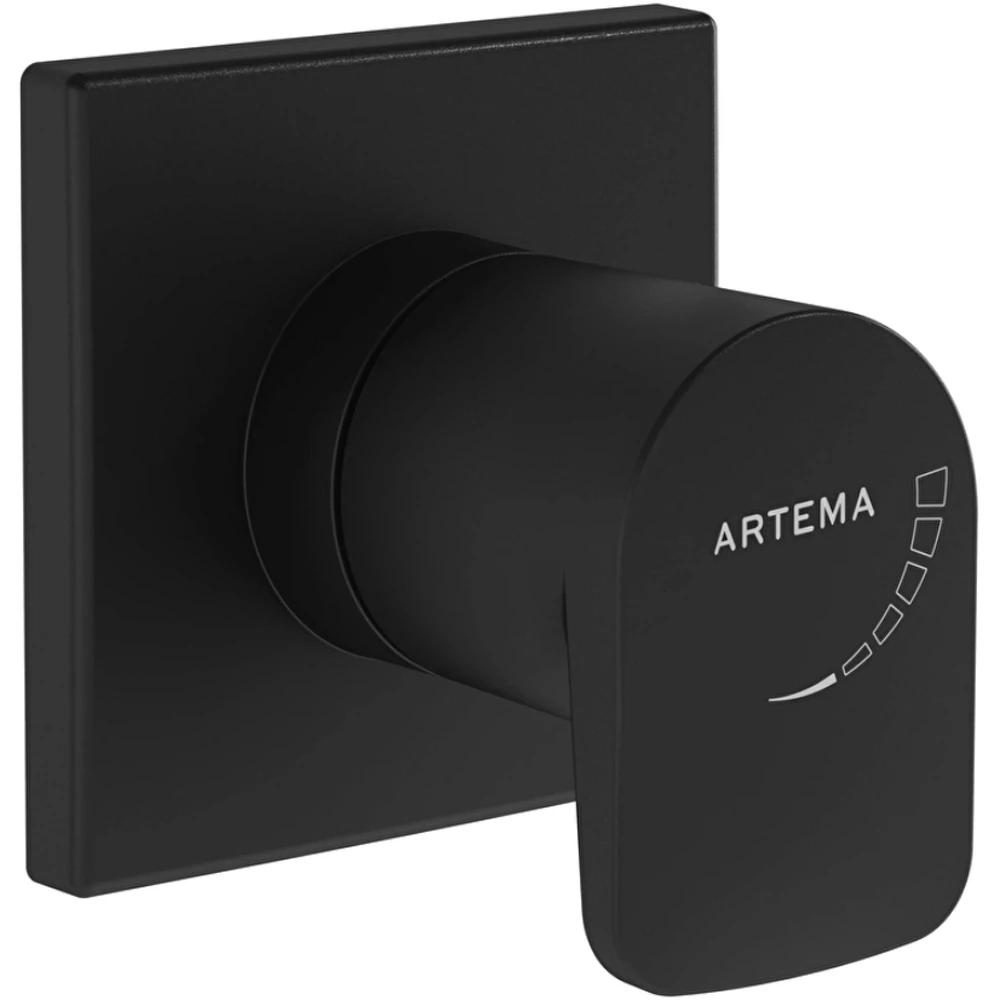 Artema Root Round Mat Siyah Ankastre Stop Valf - A4272936