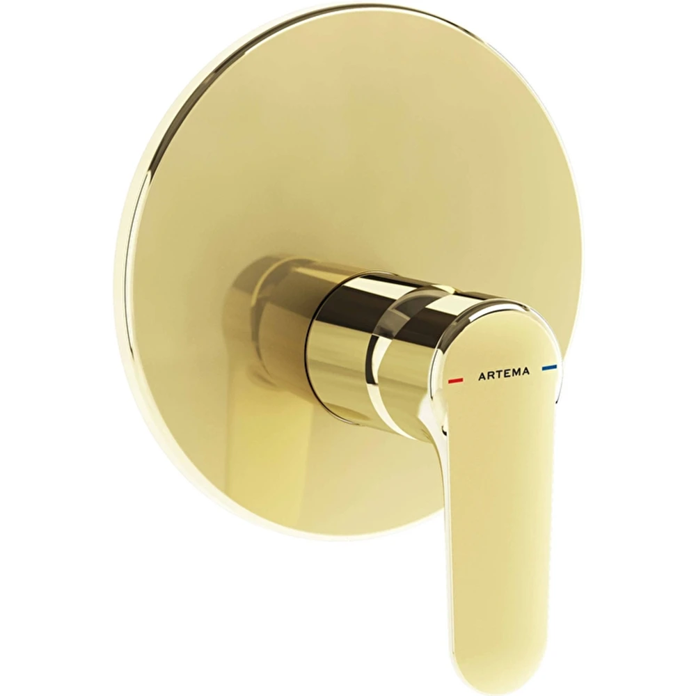 Artema Root Round Soft Altın Ankastre Duş Bataryası - A4282974