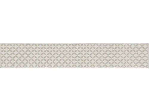 Çanakkale Seramik Cam-6775 Voyage Geometrik Bordür Beyaz 10x60