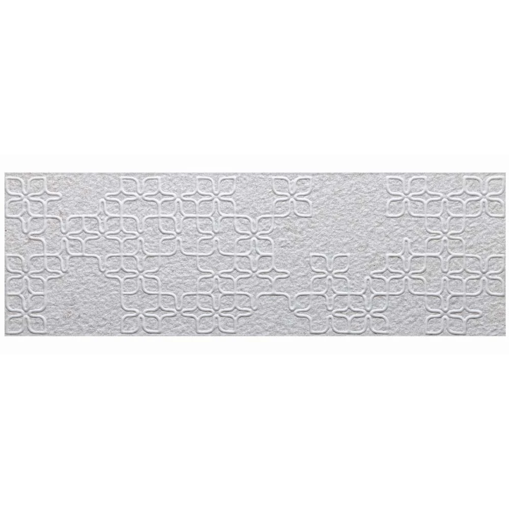 Çanakkale Seramik Cam-4301 Roches Geometrik Full Dekor Beyaz 20x60