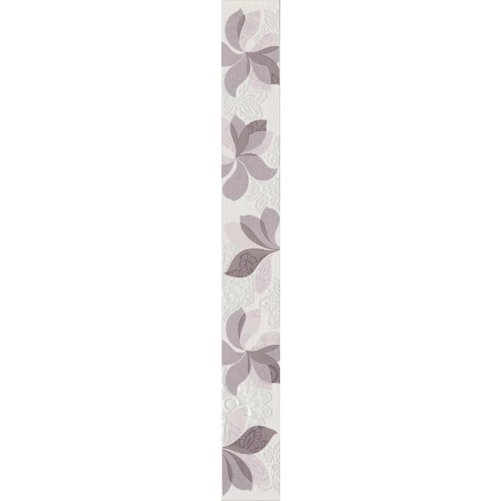 Çanakkale Seramik Cam-6685 Ebru Floral Bordür Pudra 6x50