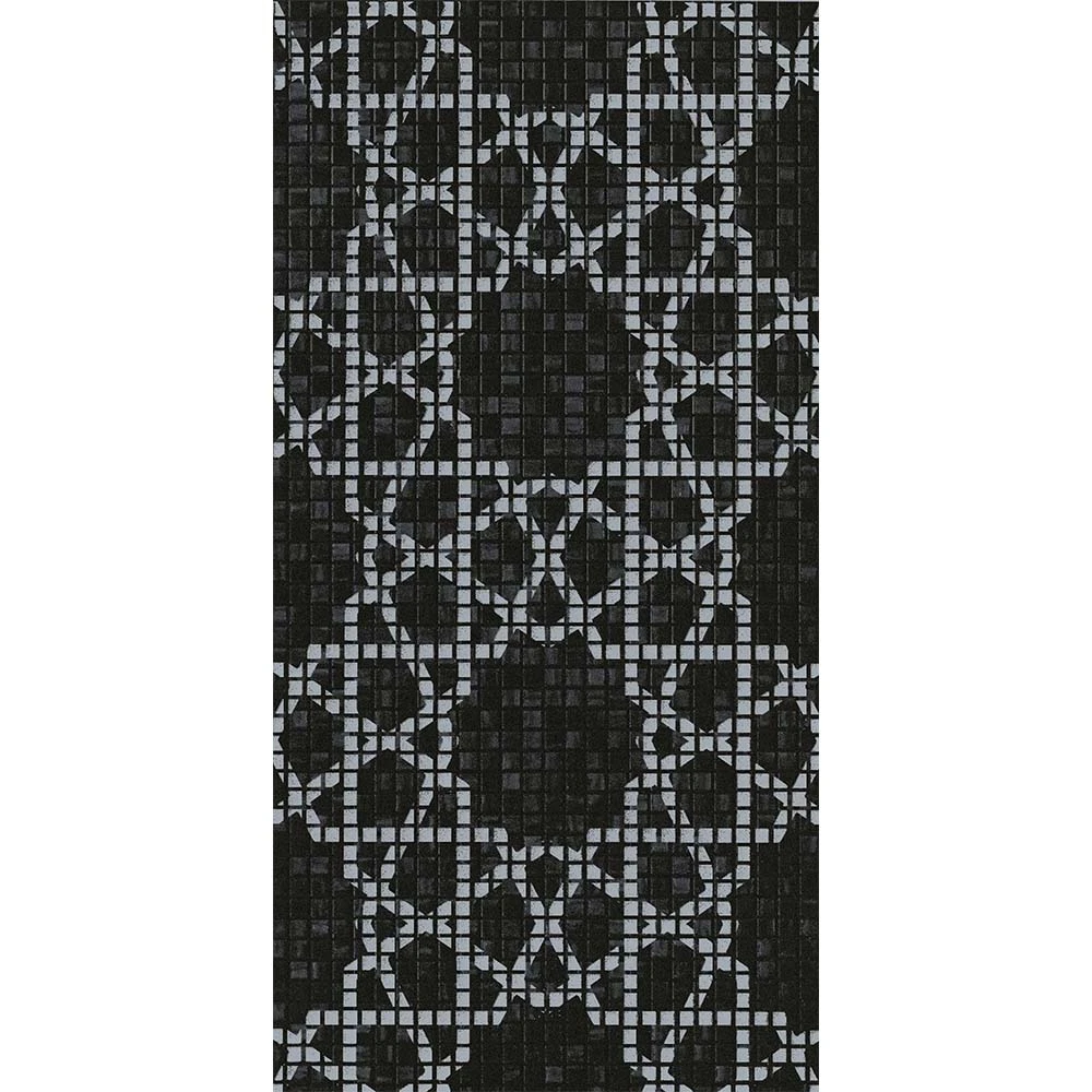 Çanakkale Seramik Dek-6623 Sema Full Dekor Platin Siyah 30x60