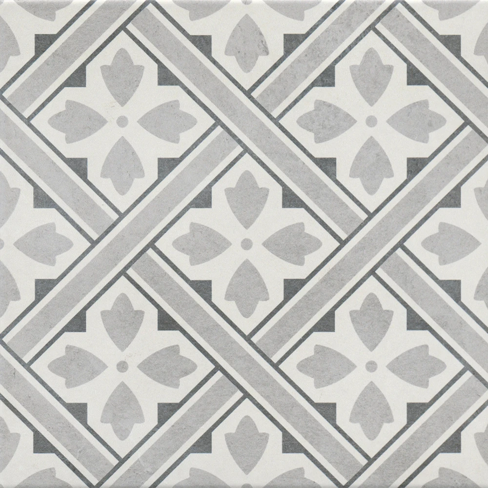 Çanakkale Seramik Gs-D4875 Ornament Geo Gri 33x33