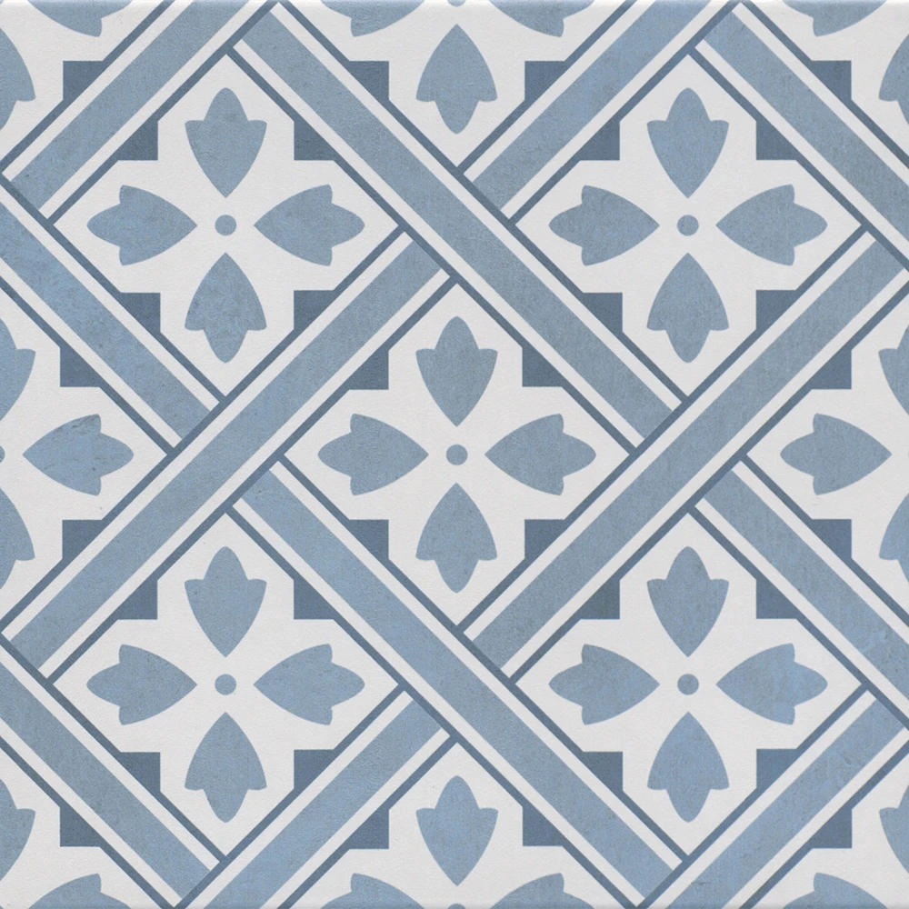 Çanakkale Seramik Gs-D4876 Ornament Geo Mavi 33x33