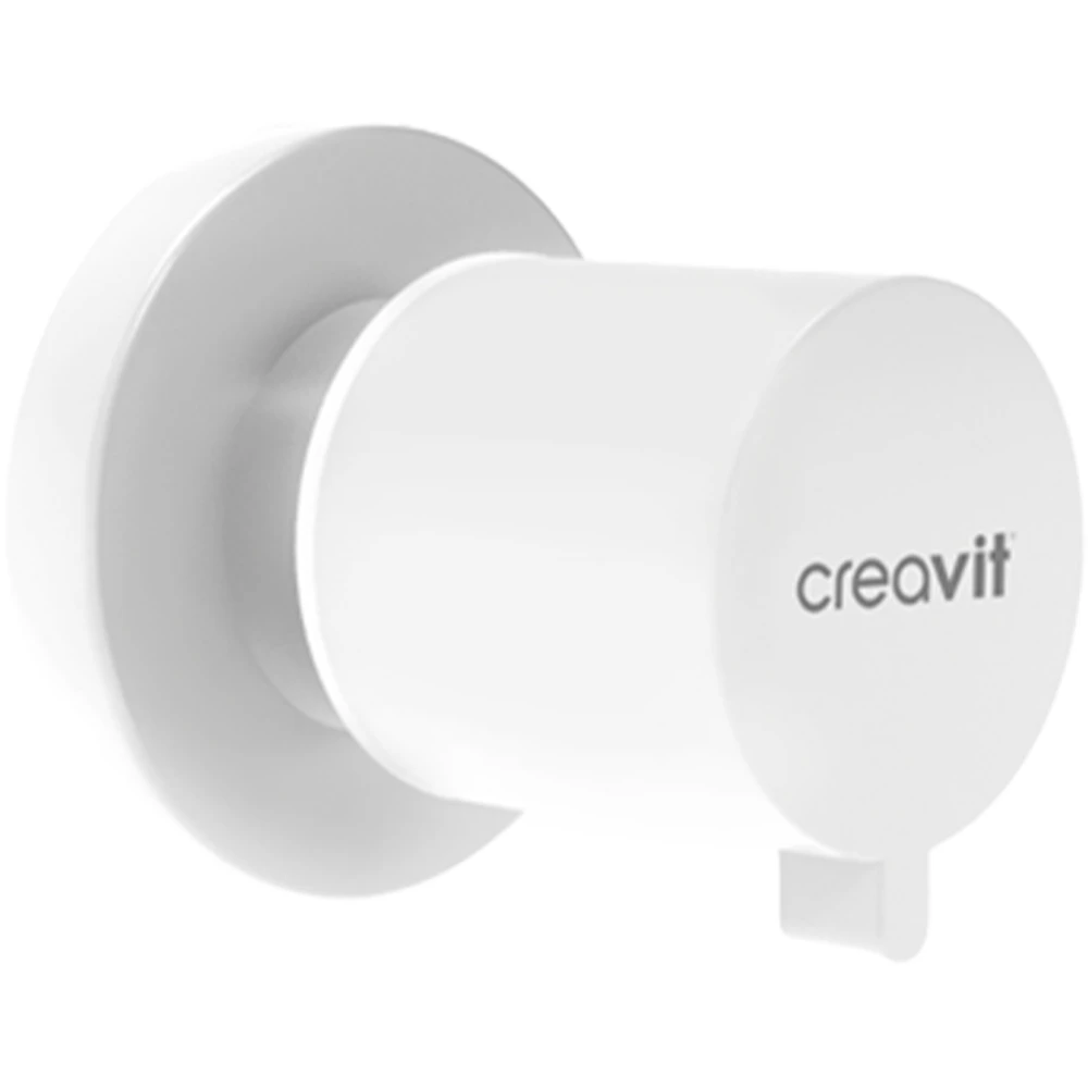 Creavit 1/2-1/2 Mat Beyaz Ara Kesme Valfi