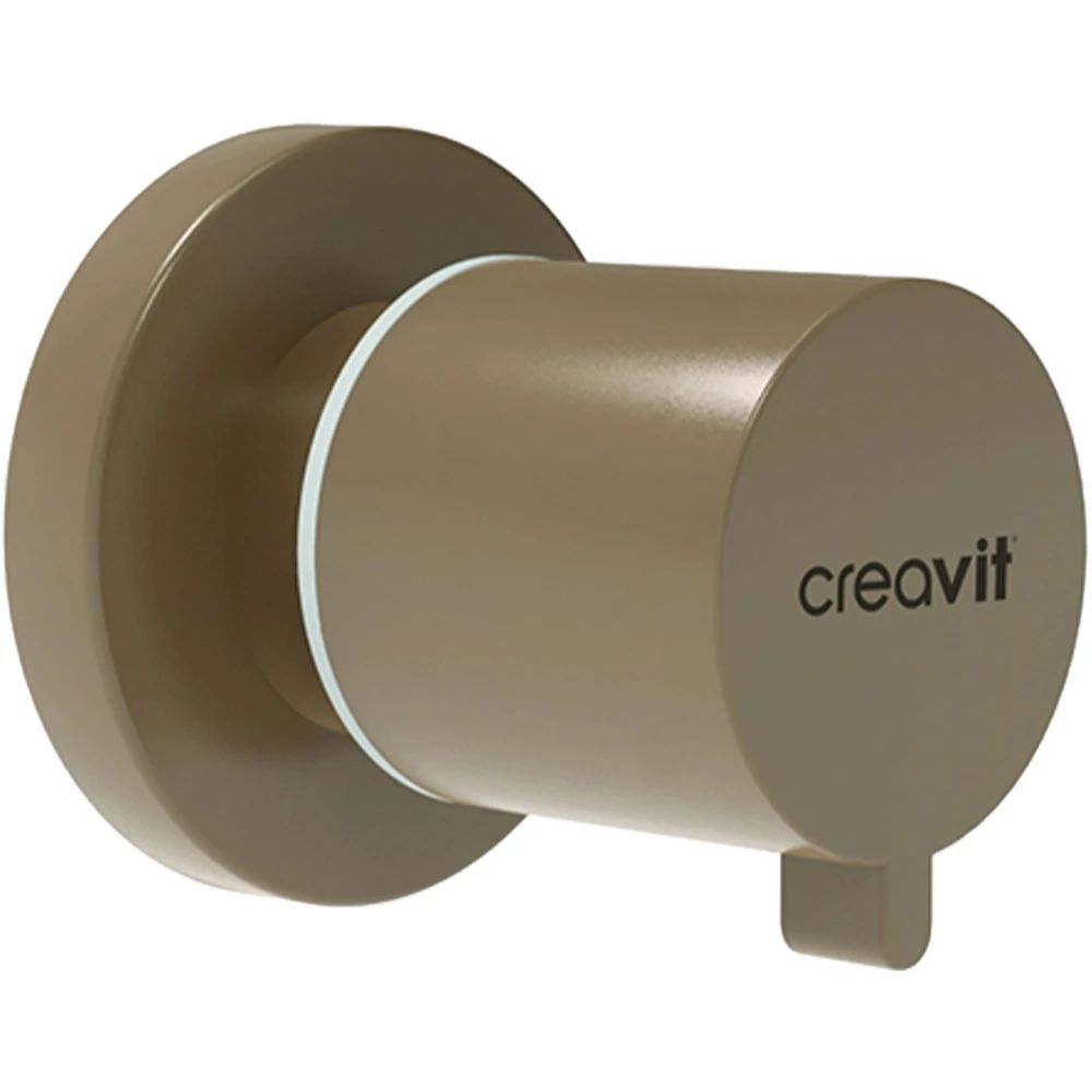 Creavit 1/2-1/2 Mat Cappucino Ara Kesme Valfi