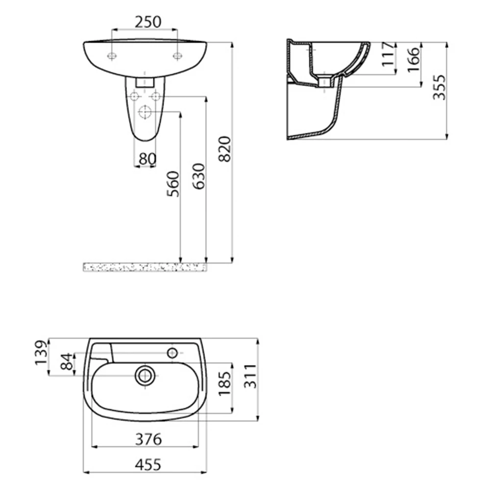 Creavit 30x45 Cm Oval Lavabo 3