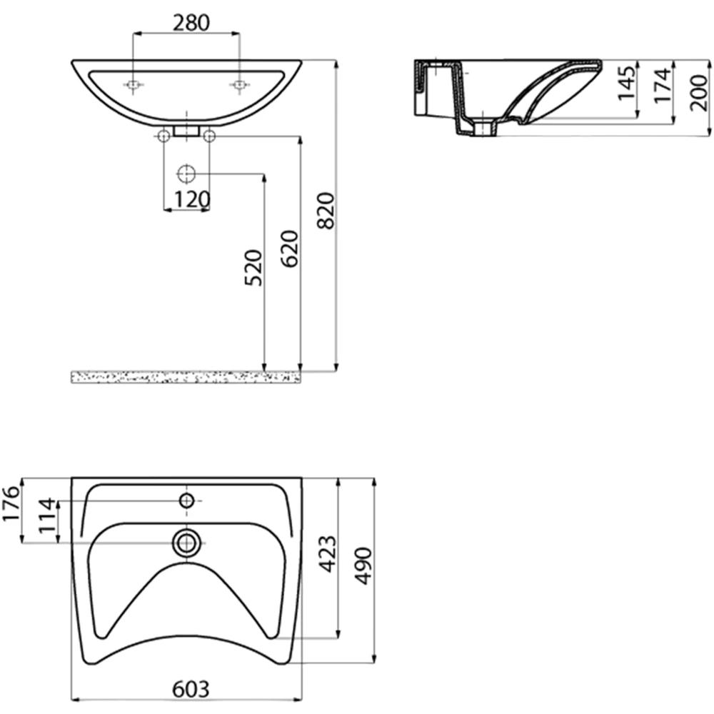 Creavit Bedensel Engelli 60 Cm Lavabo 2
