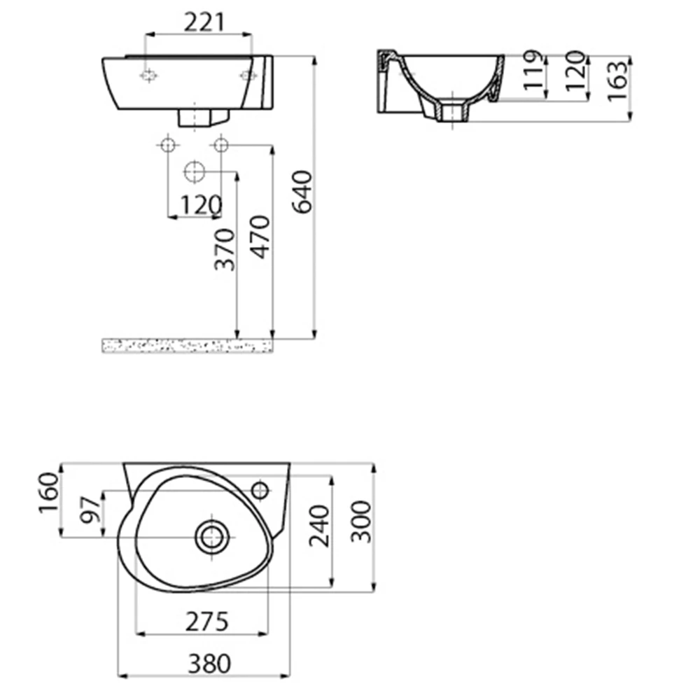 Creavit Çocuk 38 Cm Lavabo Beyaz 2