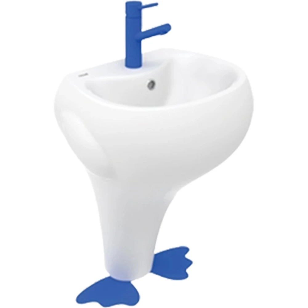 Creavit Ducky 40x52 Cm Mavi Ayaklı Lavabo