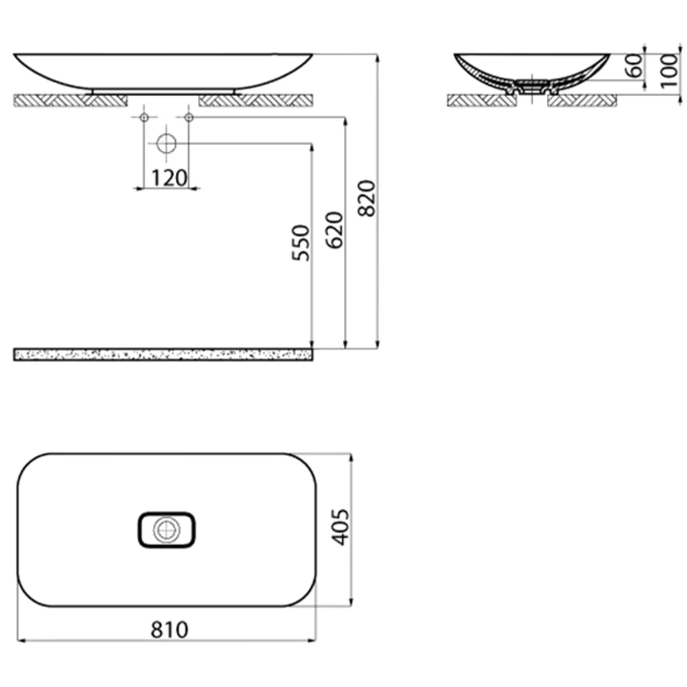 Creavit Foglia 80 Cm Çanak Lavabo 2