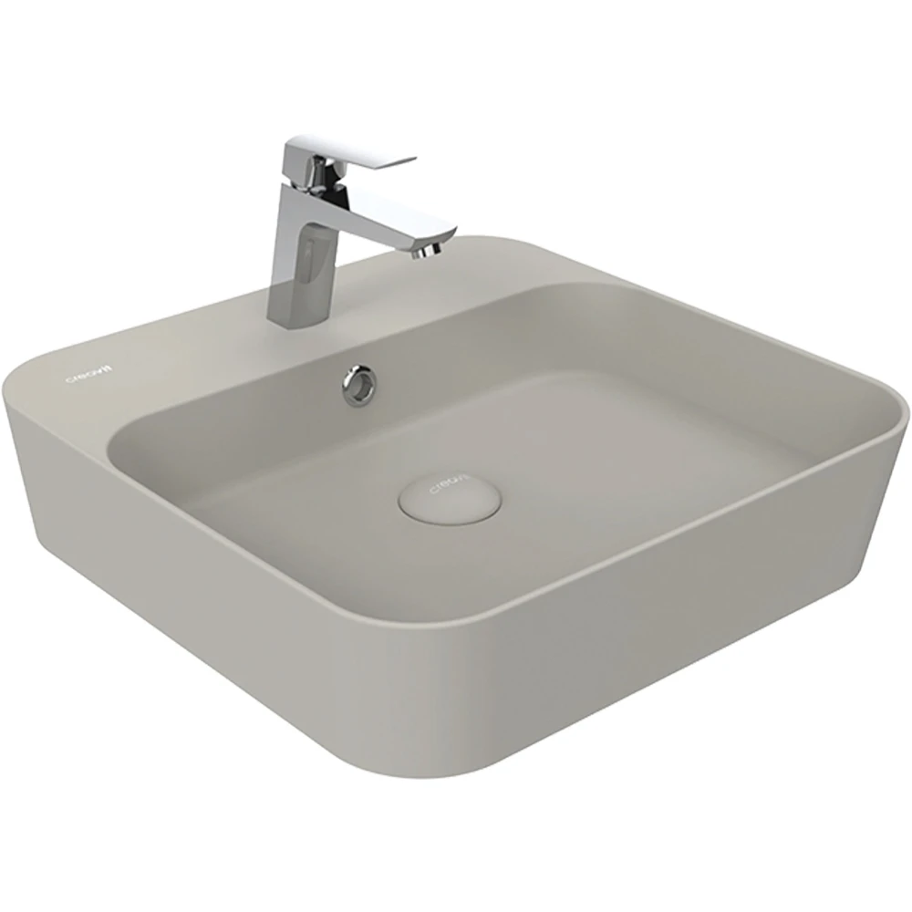 Creavit Loop 45 Cm Kare Cool Grey Çanak Lavabo