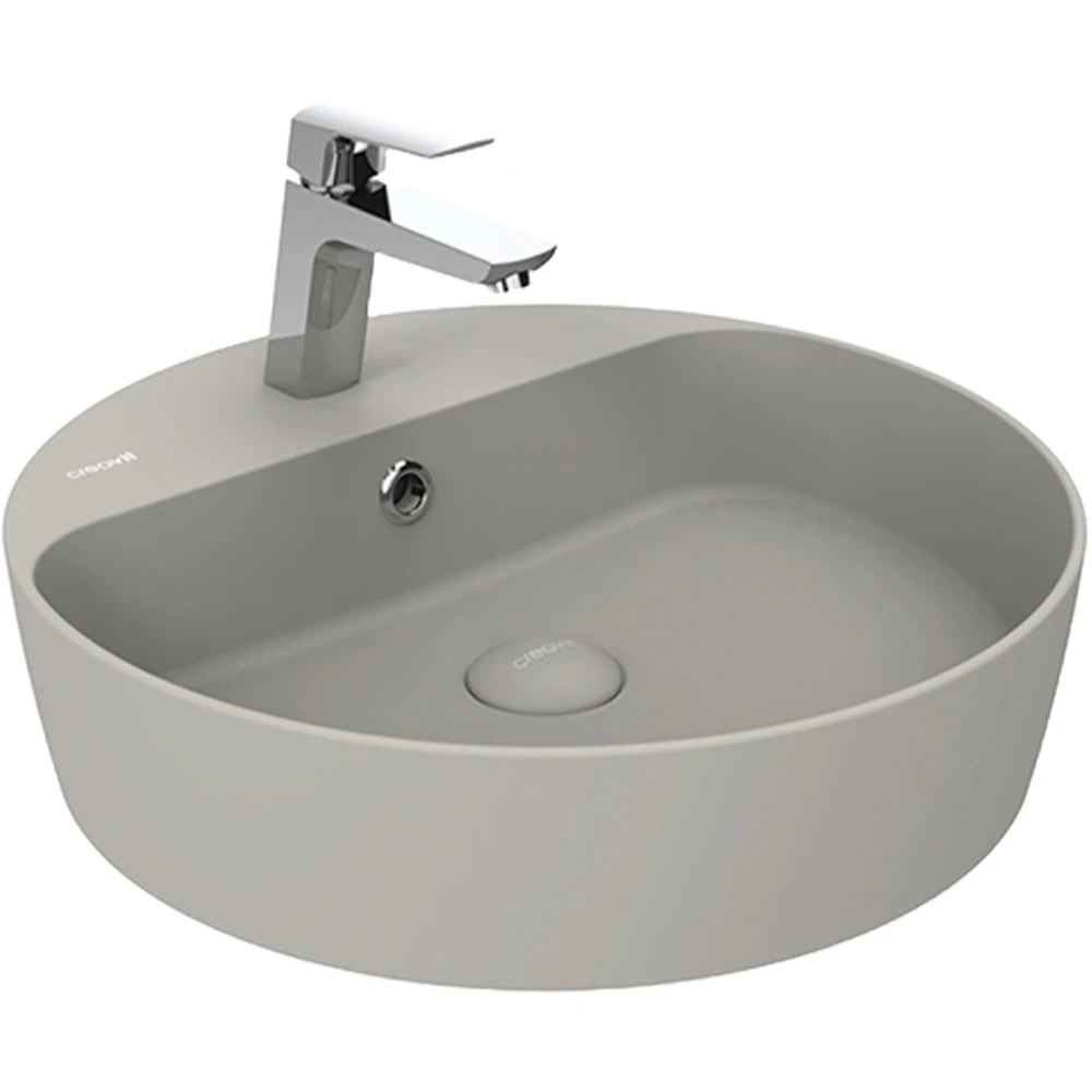 Creavit Loop 45 Cm Yuvarlak Cool Grey Çanak Lavabo - LP146
