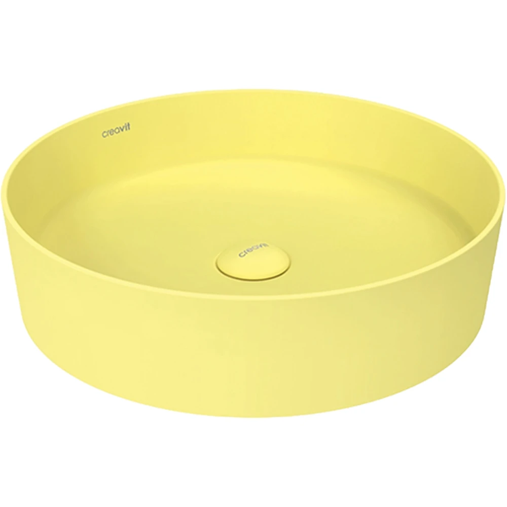 Creavit Loop 45 Cm Yuvarlak Limon Çiçeği Çanak Lavabo - LP145