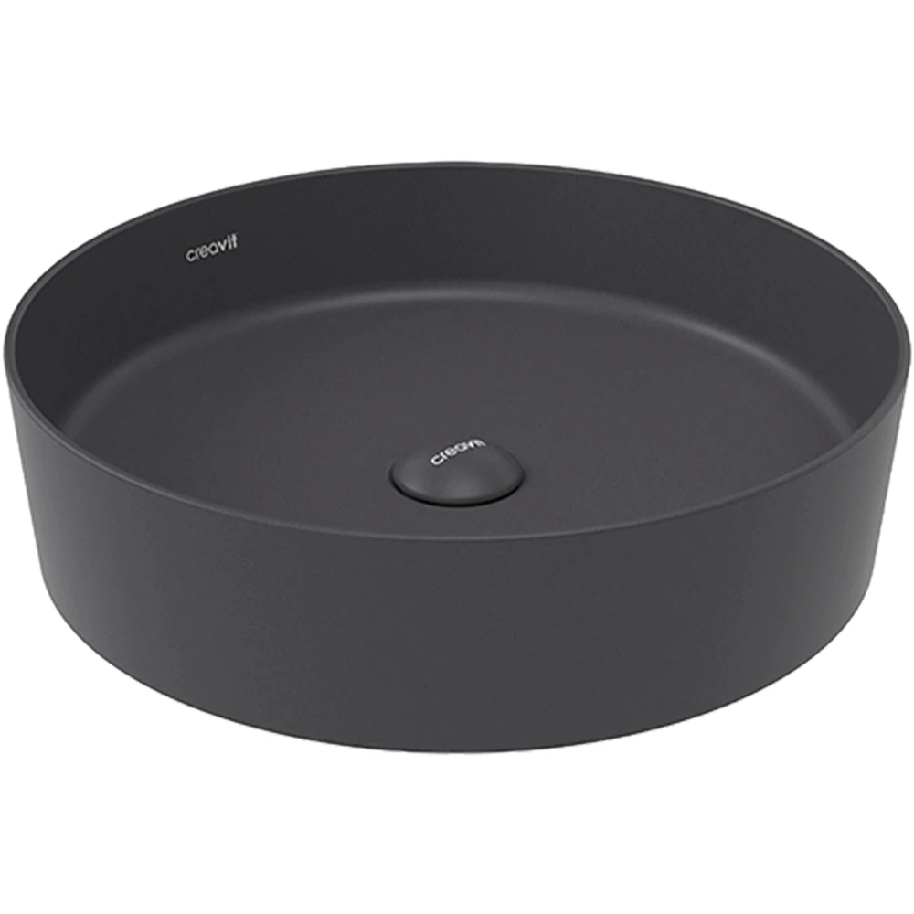 Creavit Loop 45 Cm Yuvarlak Mat Antrasit Çanak Lavabo - LP145