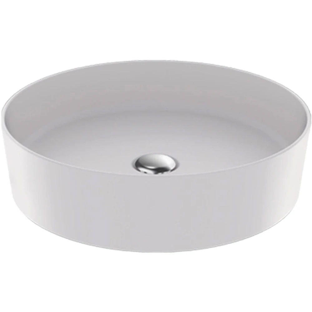 Creavit Loop 45 Cm Yuvarlak Mat Beyaz Çanak Lavabo - LP145