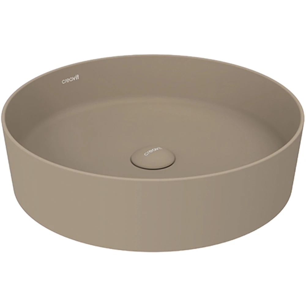 Creavit Loop 45 Cm Yuvarlak Mat Cappuccino Çanak Lavabo - LP145