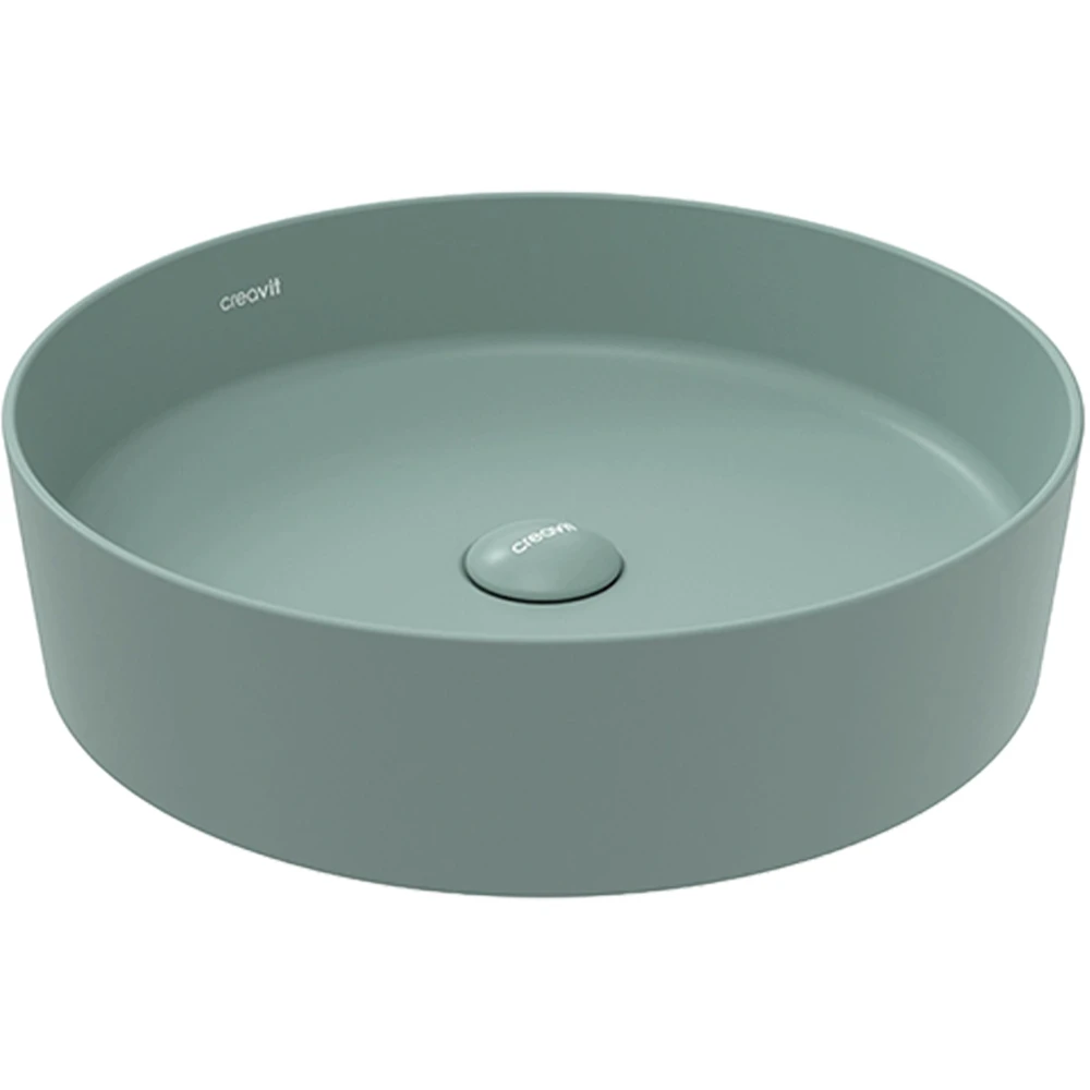 Creavit Loop 45 Cm Yuvarlak Nil Yeşili Çanak Lavabo - LP145
